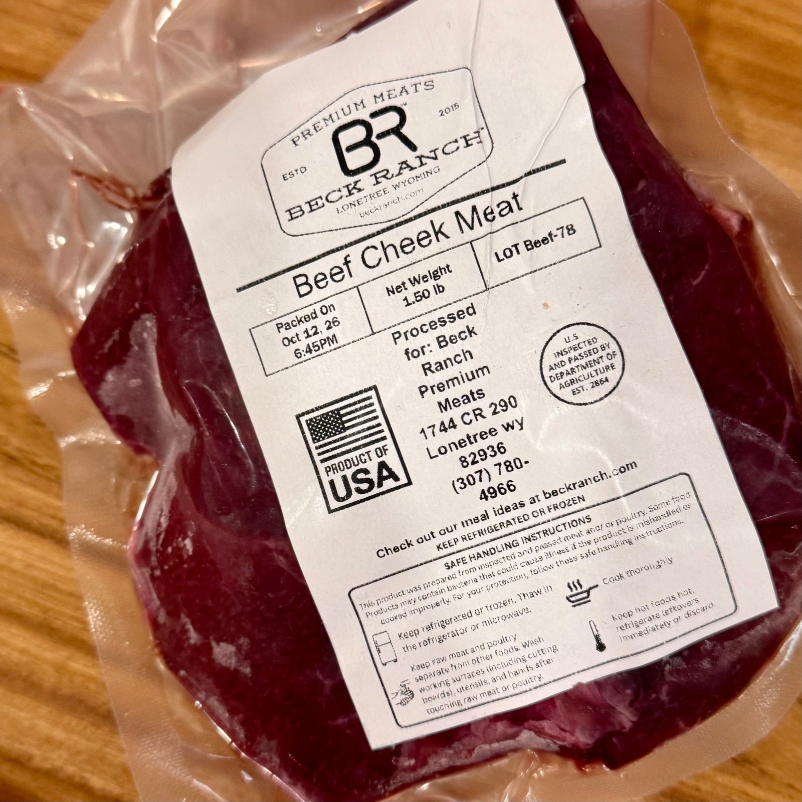 Beef Cheek Meat
